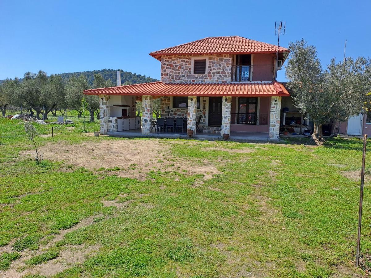 The Cottage House Ormos Panagias Bagian luar foto